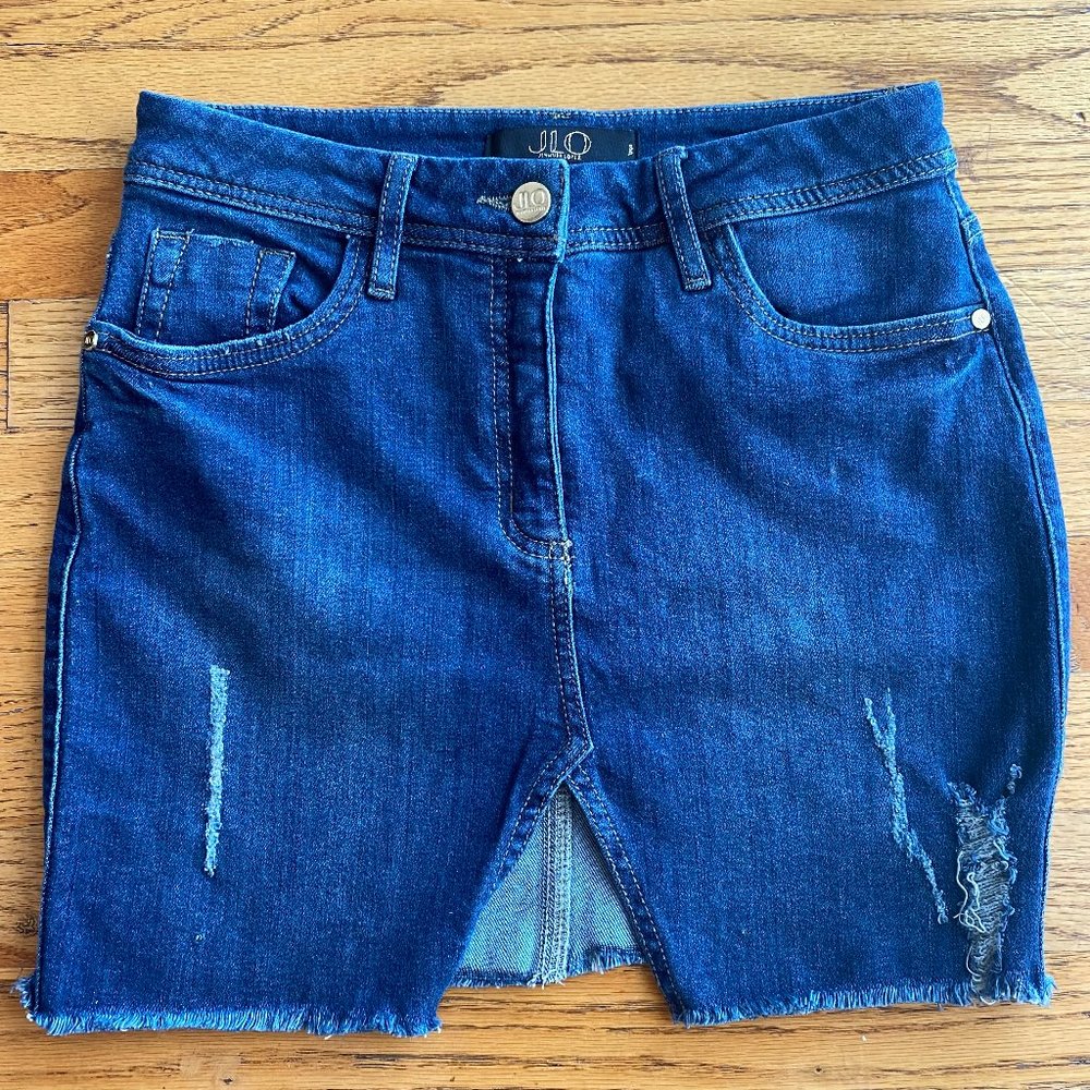 y2k J.Lo by jennifer lopez denim mini skirt